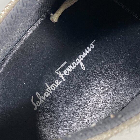 Salvatore Ferragamo Low Top Colour Black Sneakers Size 7 - Picture 7 of 12